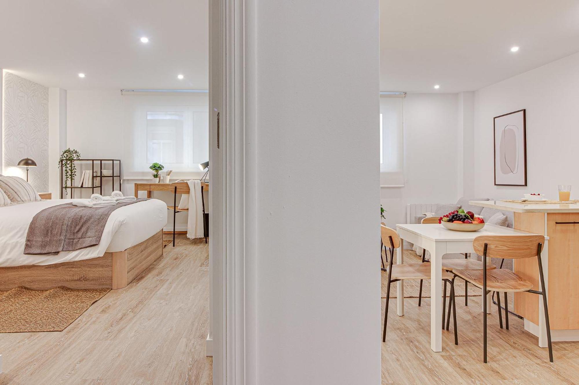 Diseno A Coruna Con Garaje Gratis By Theblueapartments Com Kültér fotó